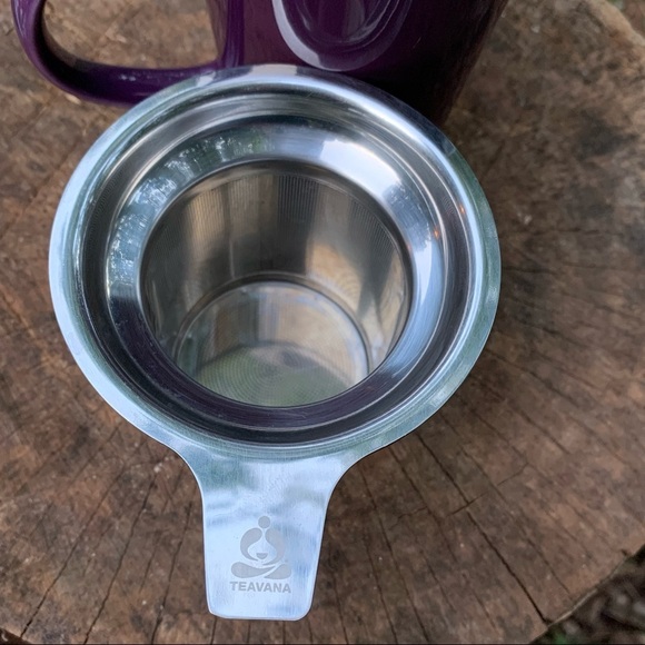 Set of 2 Teavana poinsettia tumble + angle infuser - Picture 4 of 13